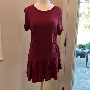 J. Crew maroon tunic top